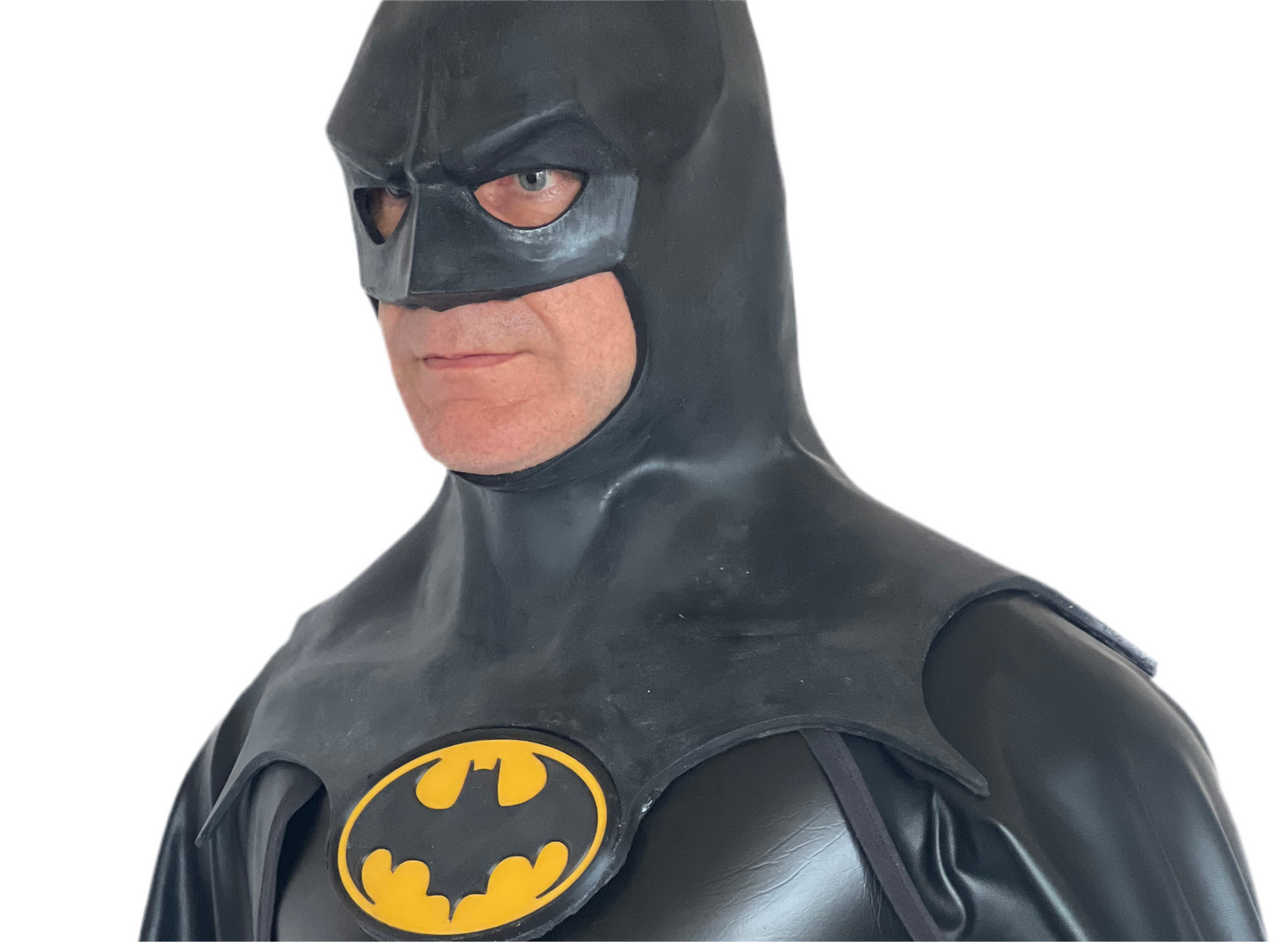 Batman Mask 89 Rubber, Cosplay, Halloween, Burton, Keaton, Bat Cowl