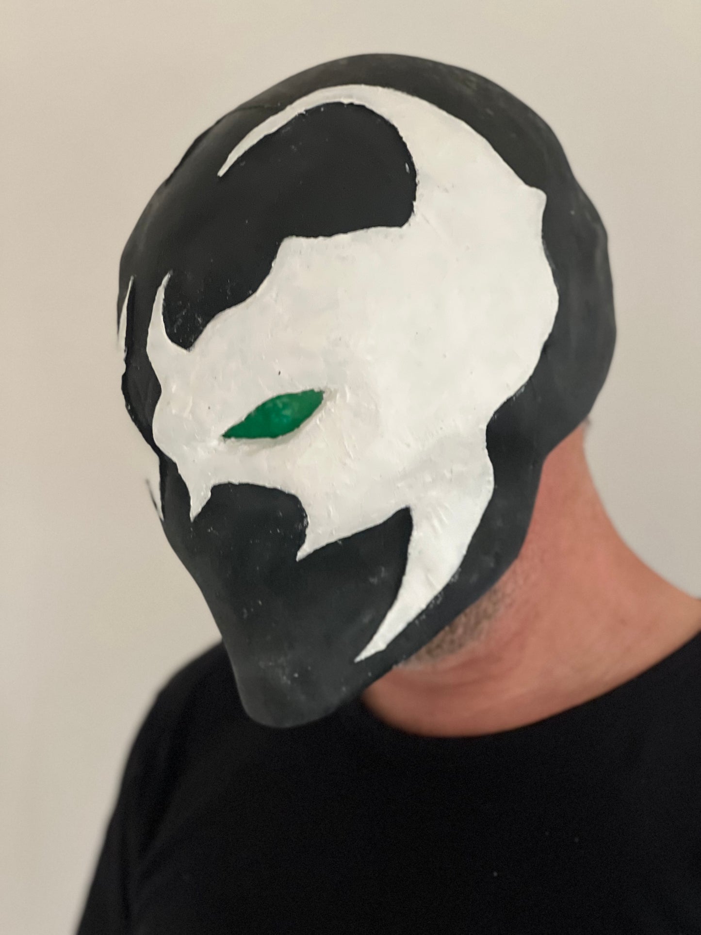 Maschera spawn gomma con occhi a led