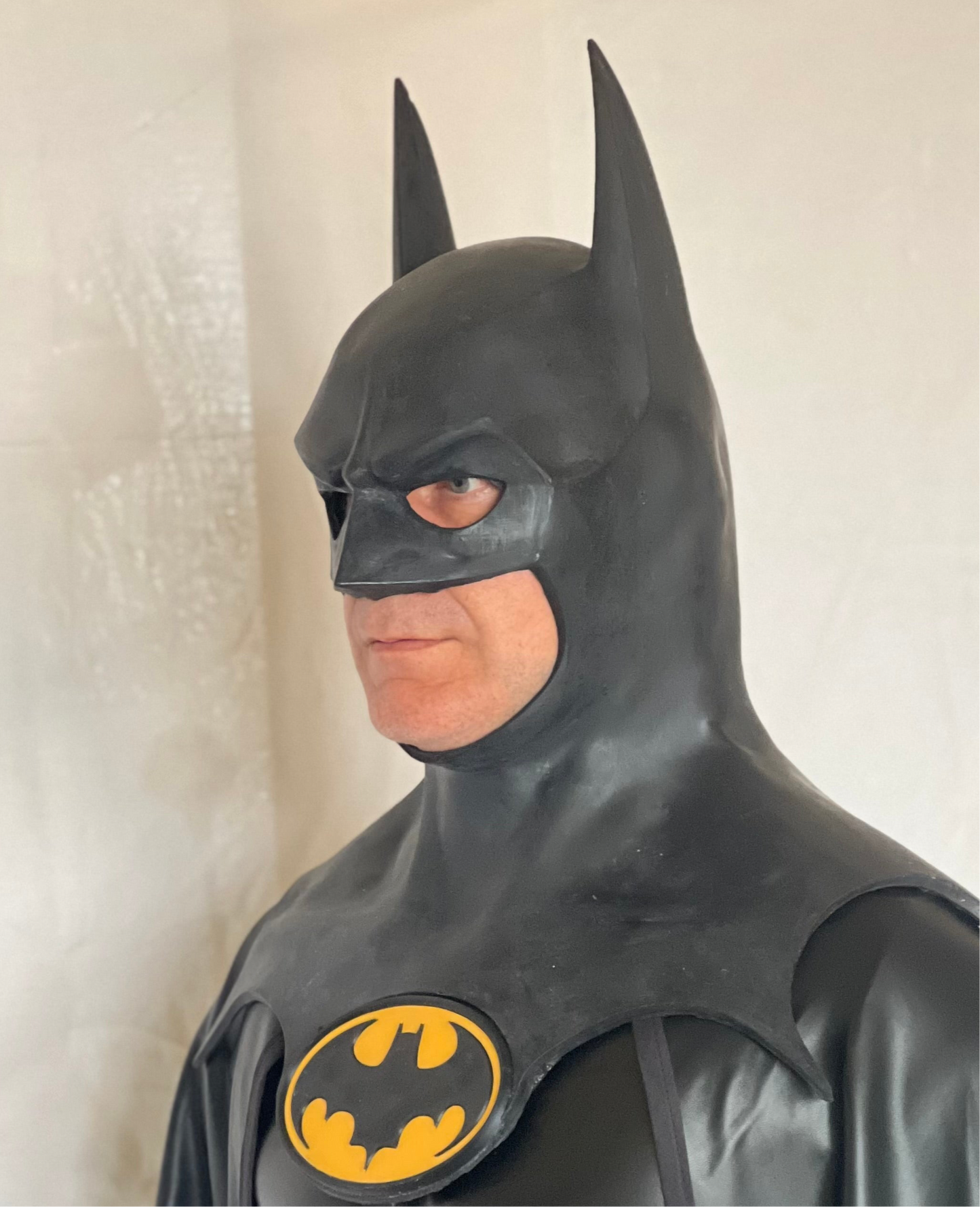 Batman Mask 89 Rubber, Cosplay, Halloween, Burton, Keaton, Bat Cowl