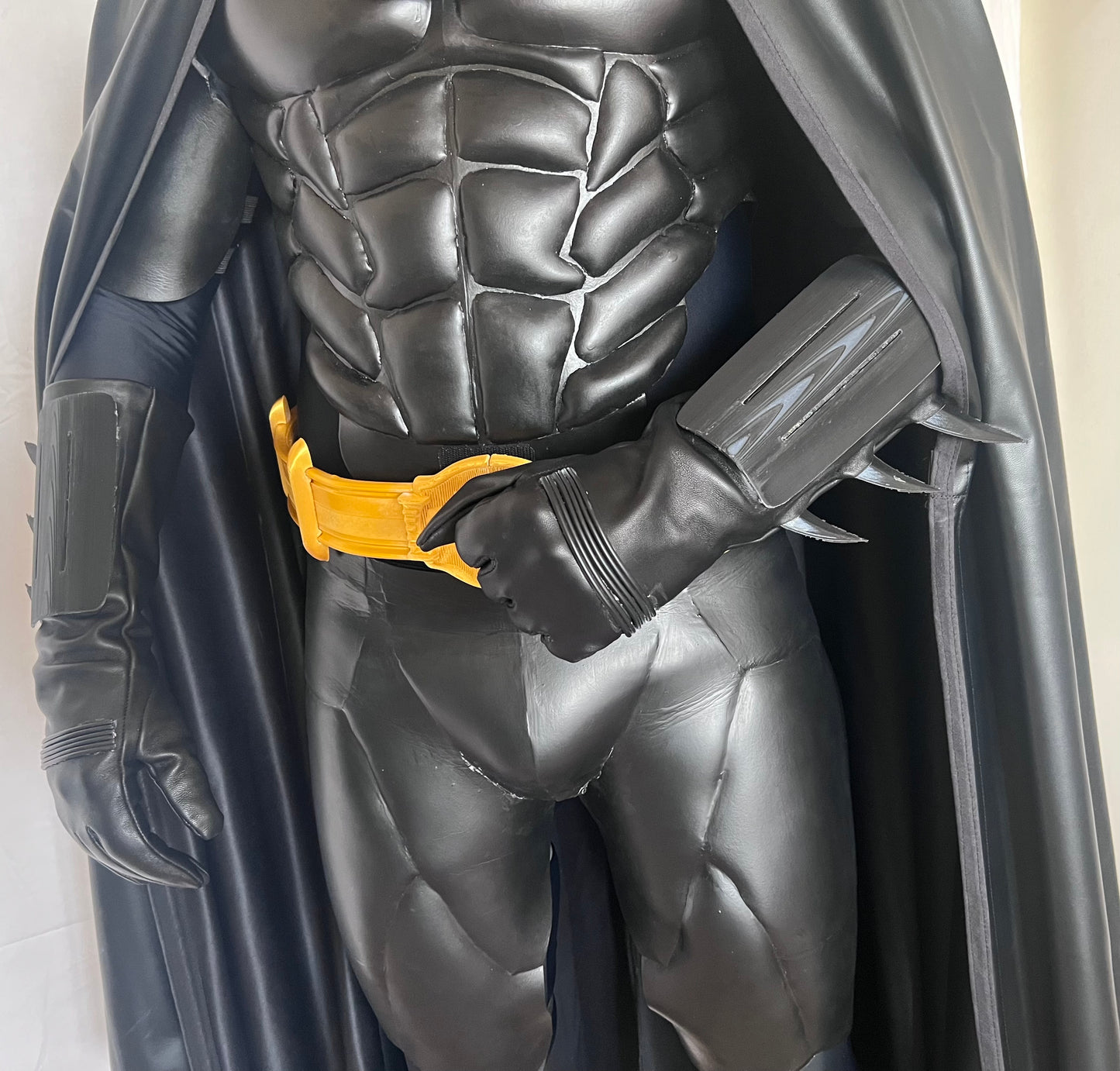 Batman 89 costume completo bat suit halloween cosplay Burton Keaton supereroi armatura