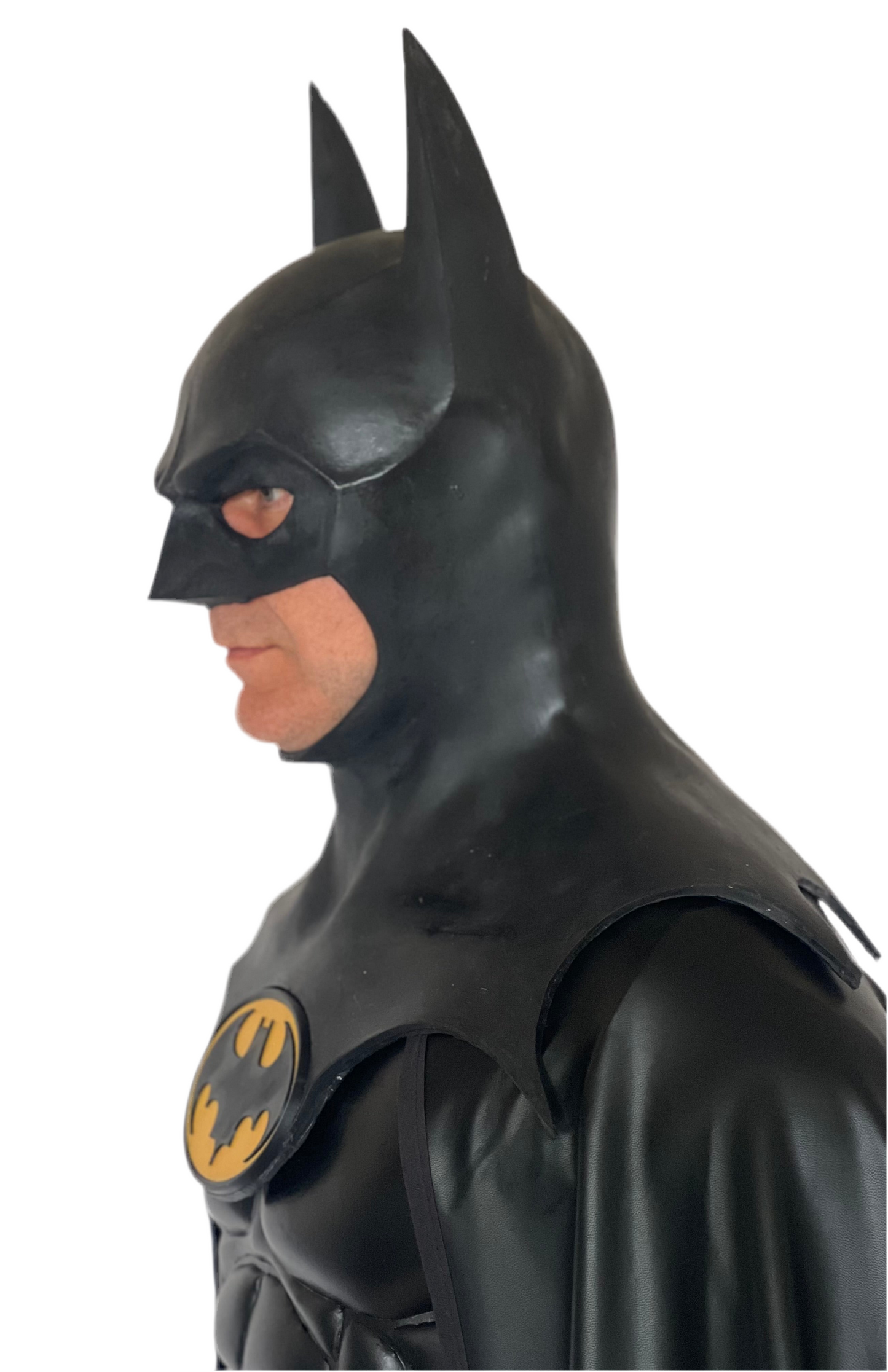 Batman Mask 89 Rubber, Cosplay, Halloween, Burton, Keaton, Bat Cowl