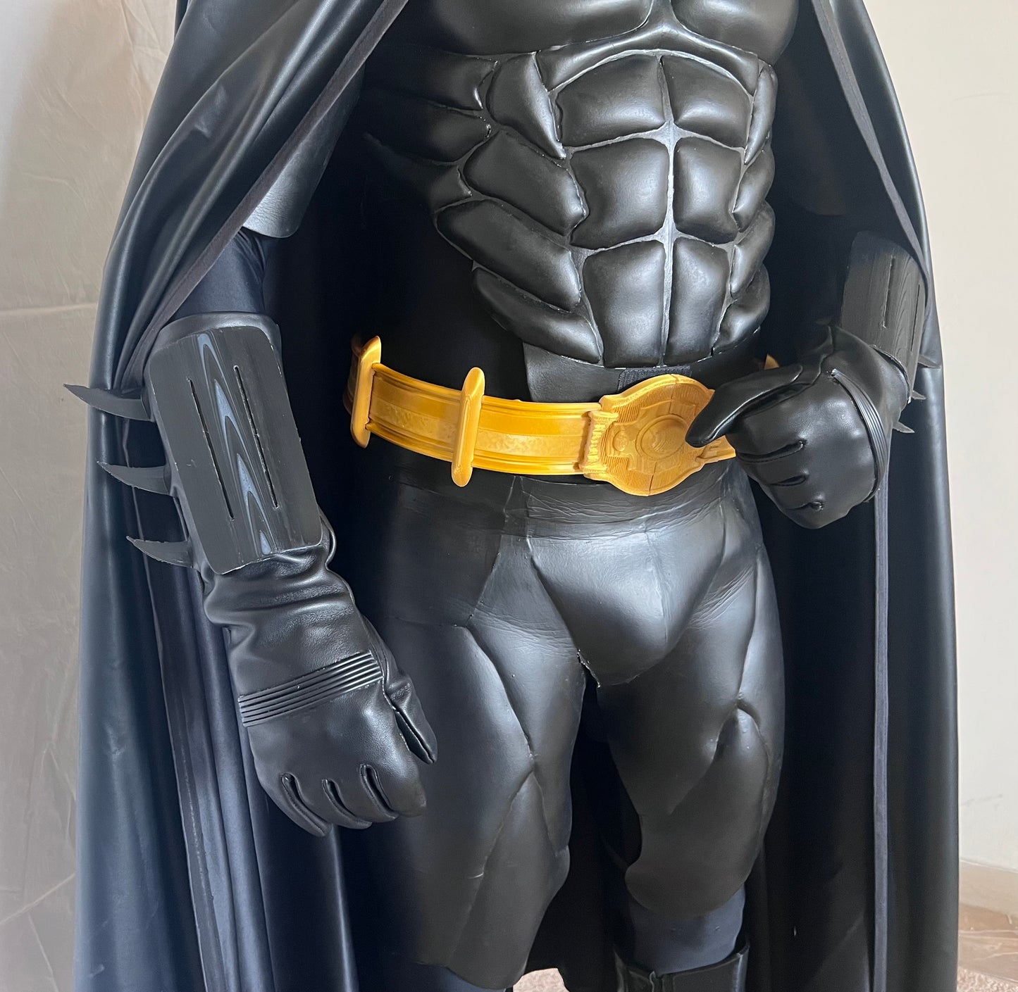 Batman 89 costume completo bat suit halloween cosplay Burton Keaton supereroi armatura