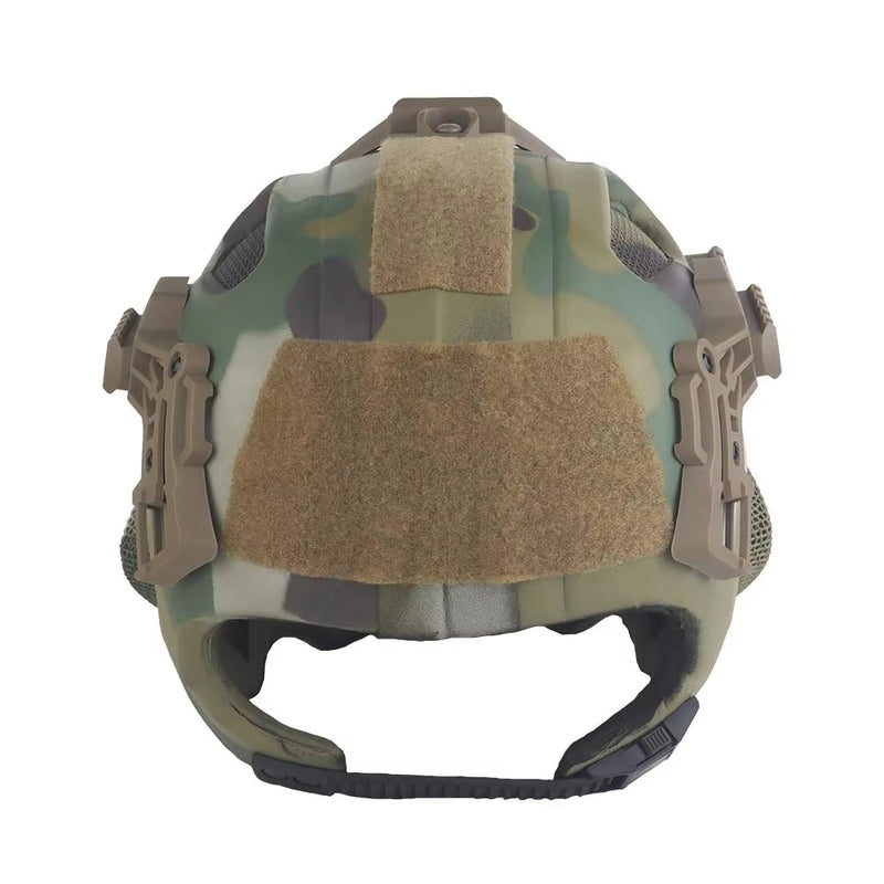 EVA tactical helmet for hunting, softair. Steel mesh mask included, good for cosplay.