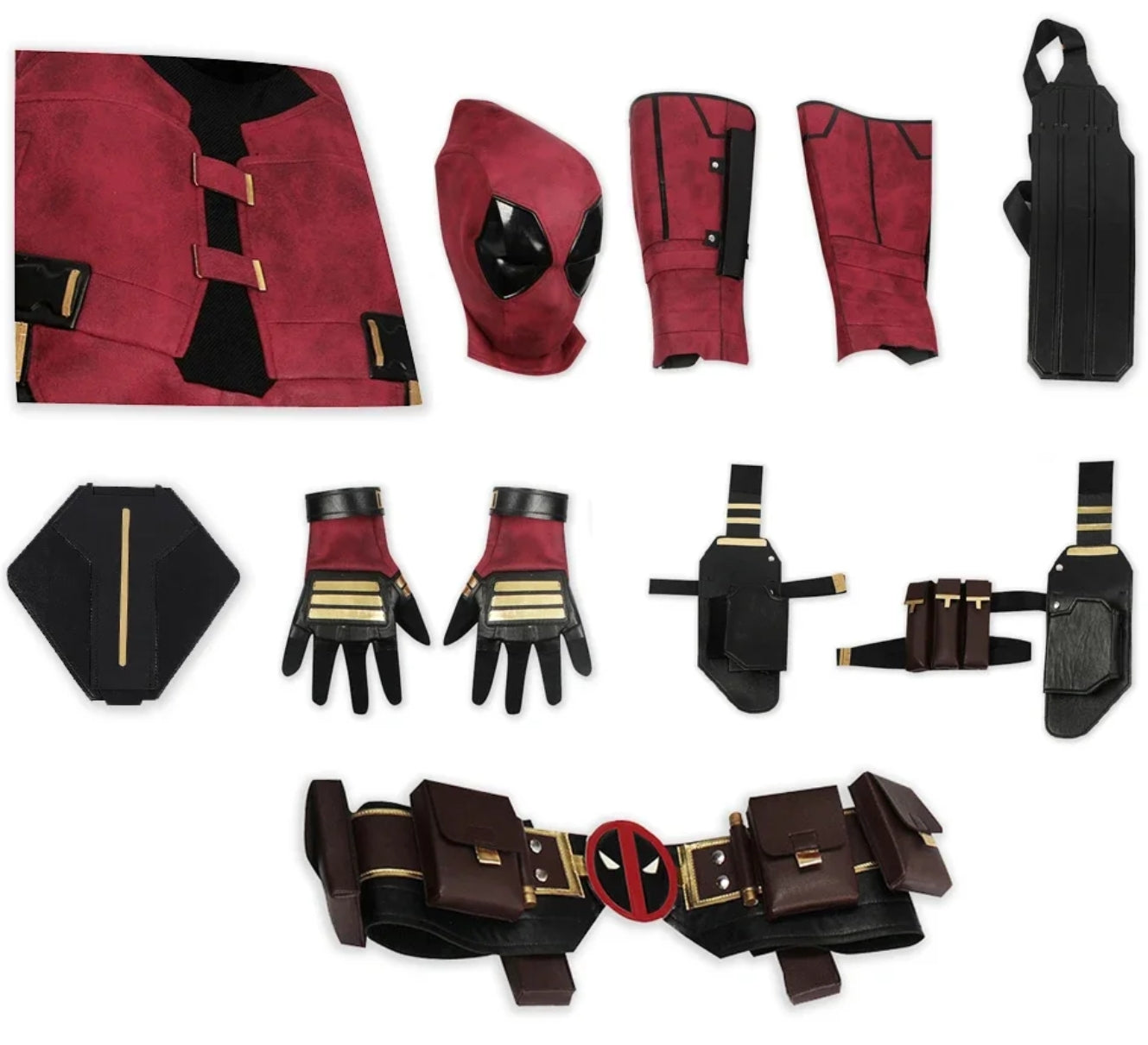 Deadpool costume completo adulto cosplay