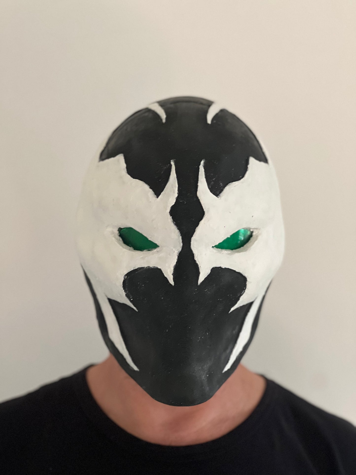 Maschera spawn gomma con occhi a led