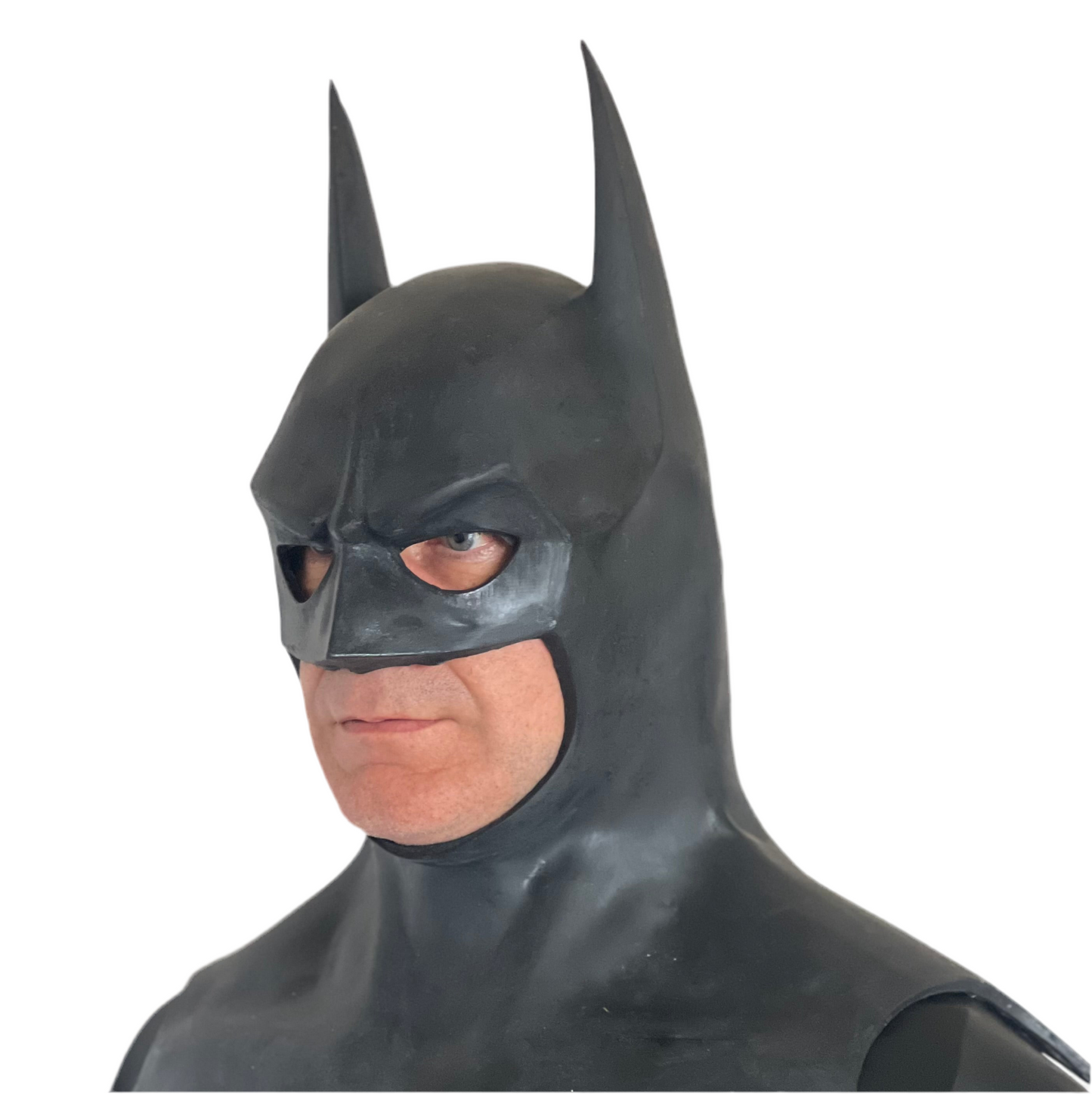 Batman Mask 89 Rubber, Cosplay, Halloween, Burton, Keaton, Bat Cowl