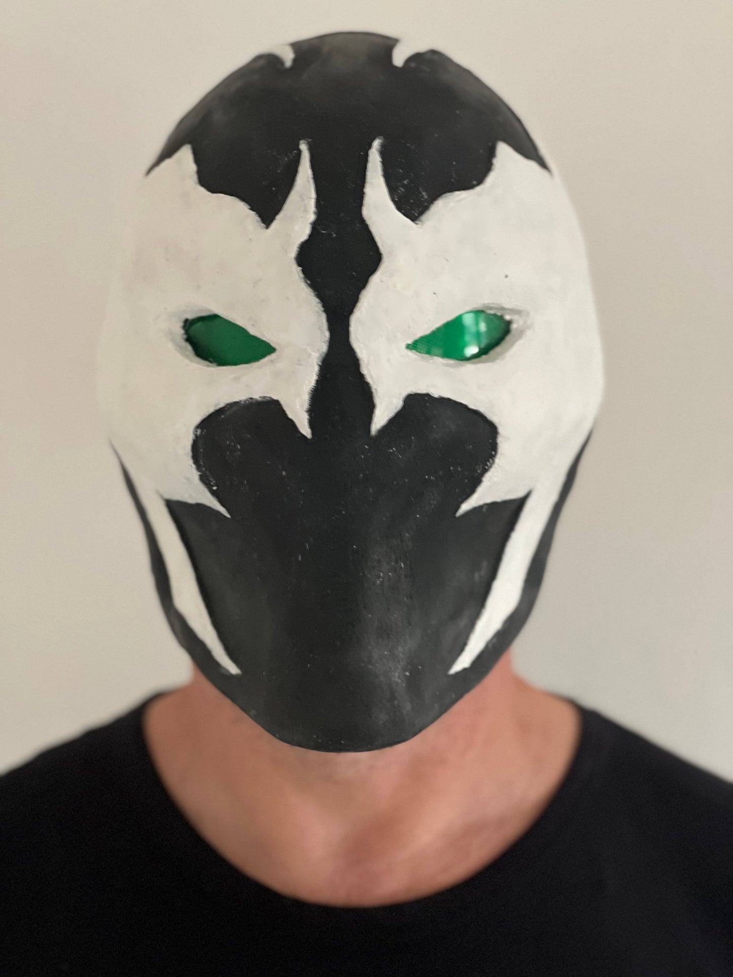 Maschera spawn gomma con occhi a led