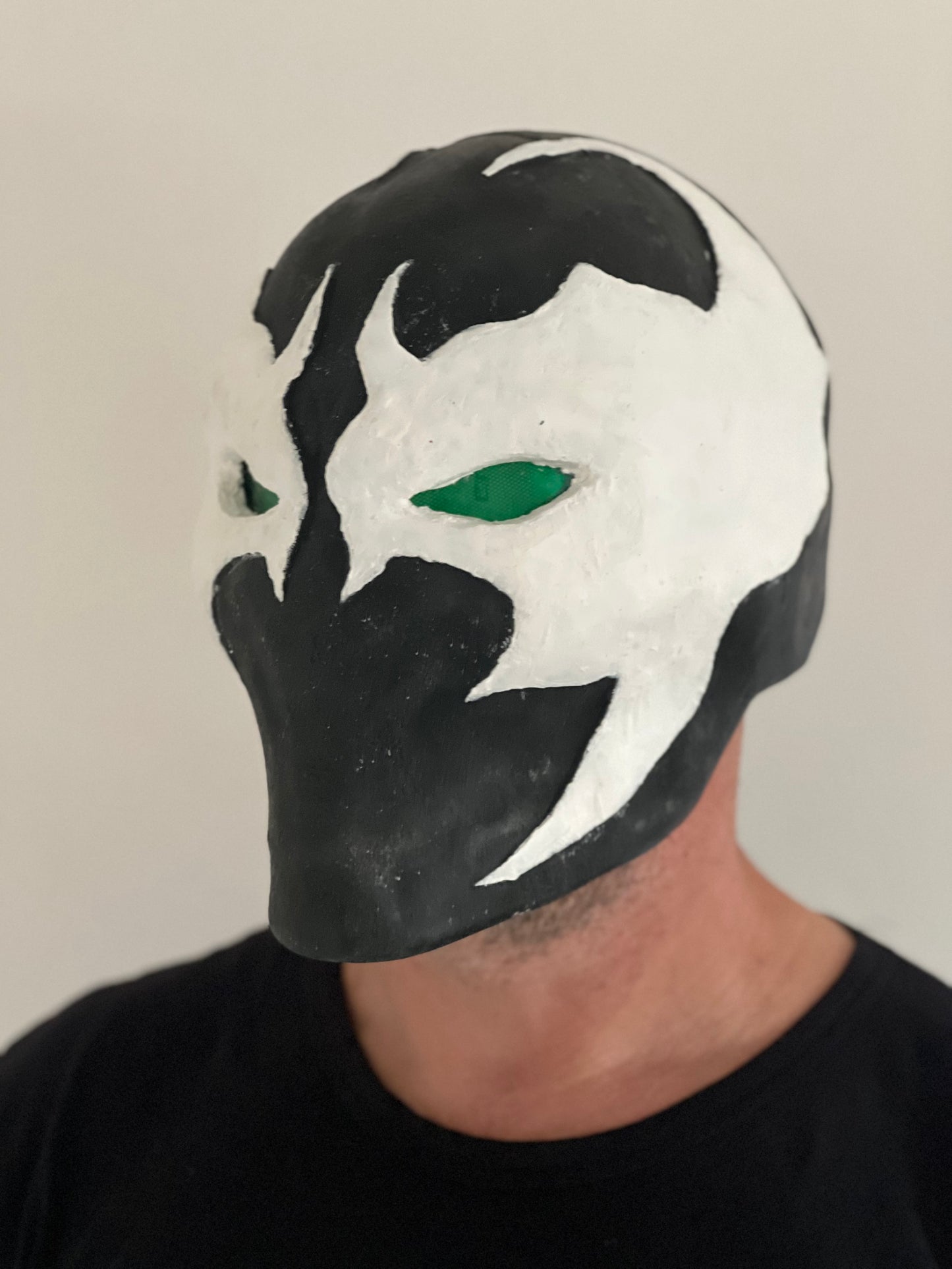 Maschera spawn gomma con occhi a led
