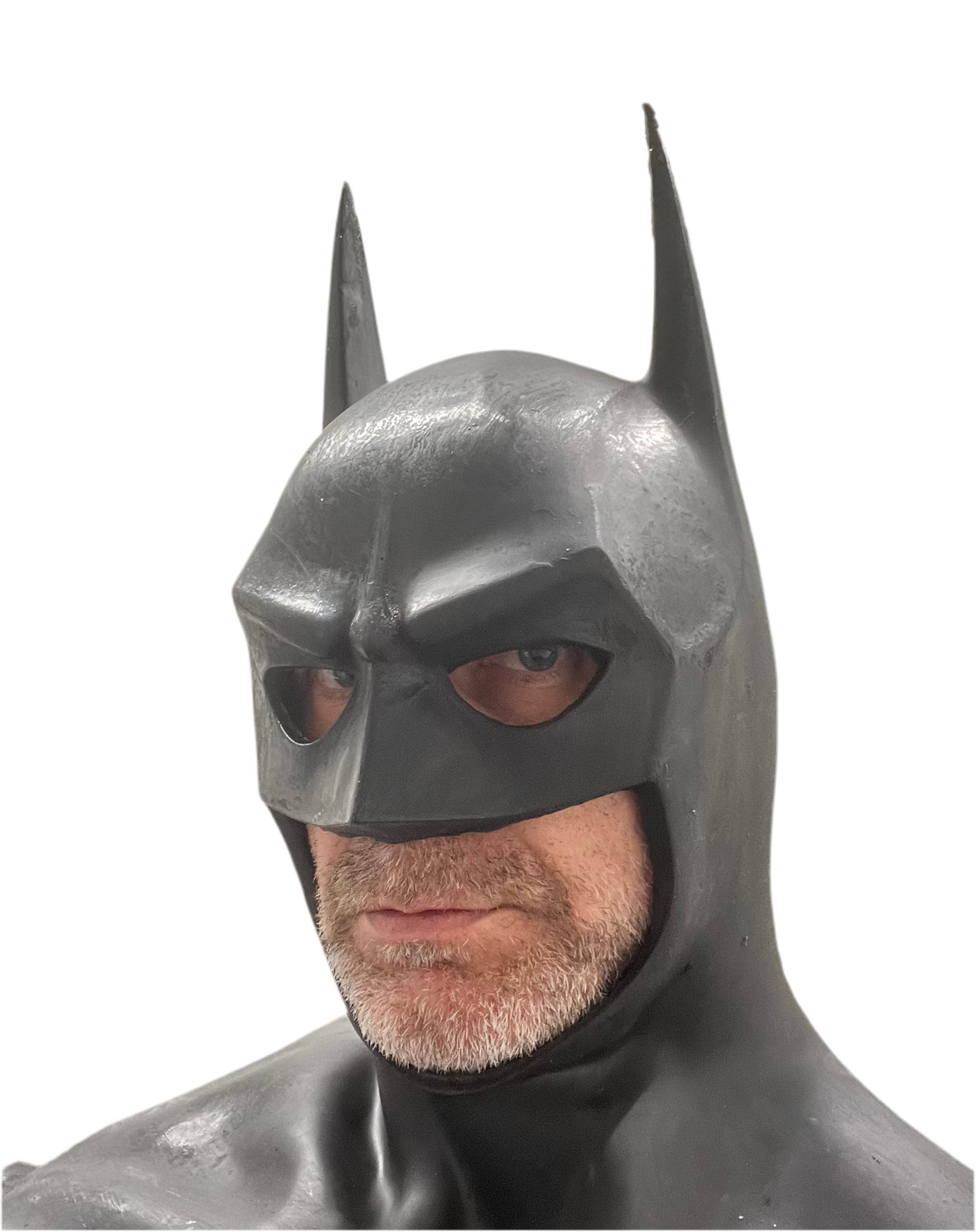Batman Mask 89 Rubber, Cosplay, Halloween, Burton, Keaton, Bat Cowl