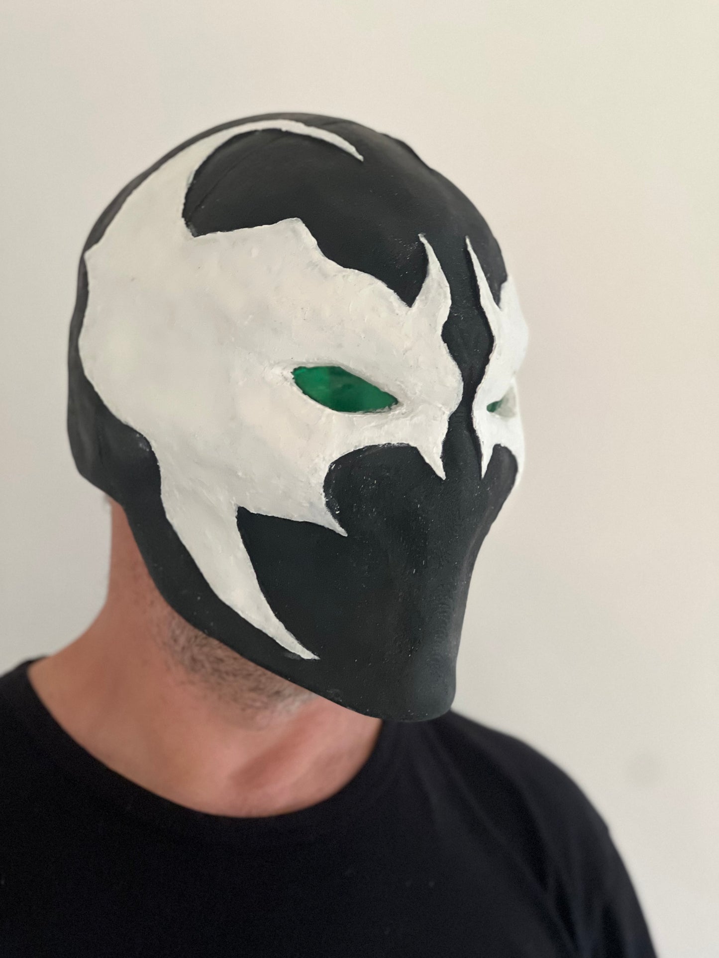 Maschera spawn gomma con occhi a led